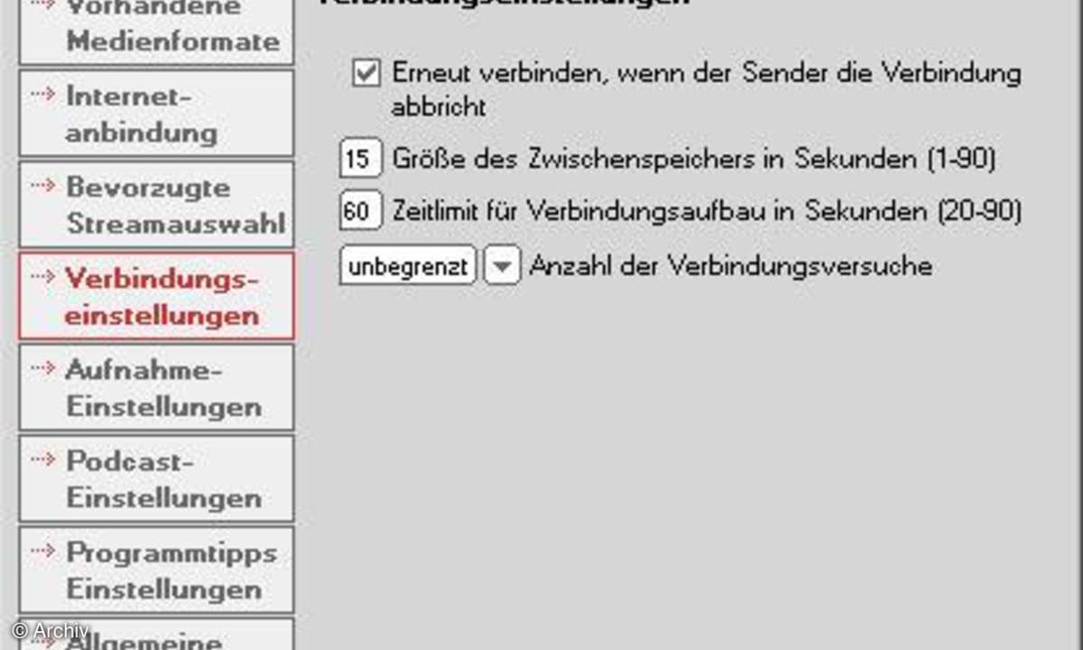 Internet-Radio aufnehmen