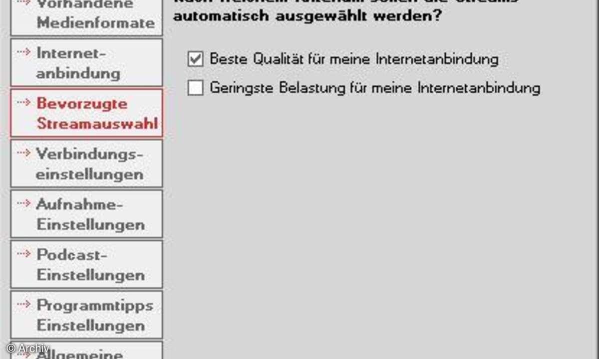 Internet-Radio aufnehmen
