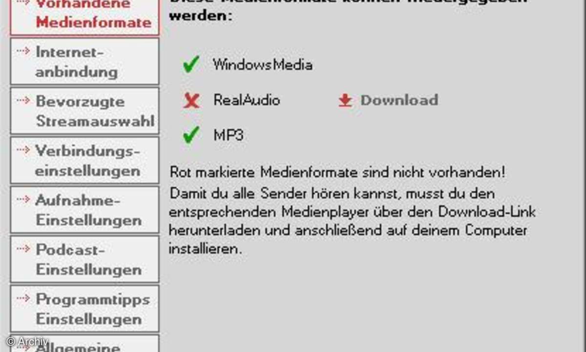 Internet-Radio aufnehmen