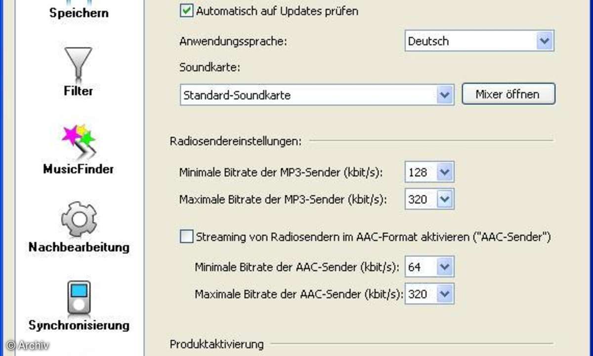 Internet-Radio aufnehmen
