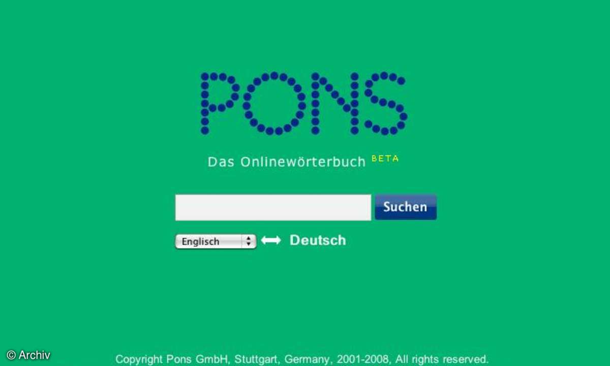 Coole Websites: pons.eu