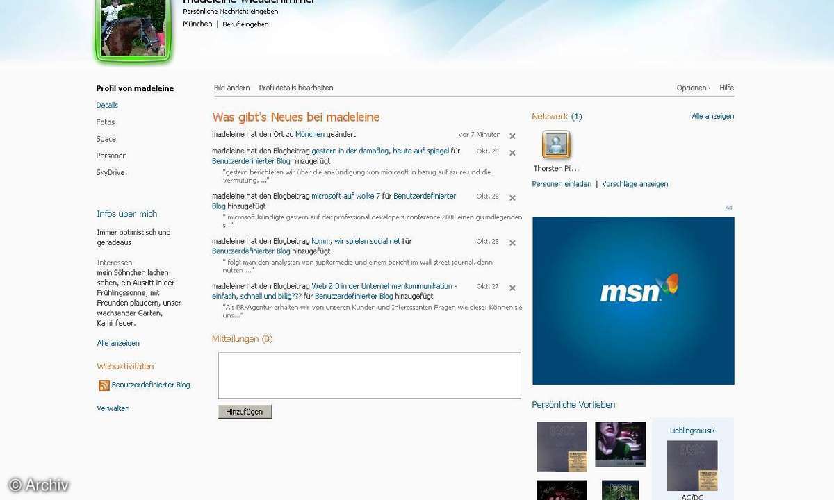 Windows Live Services von Microsoft