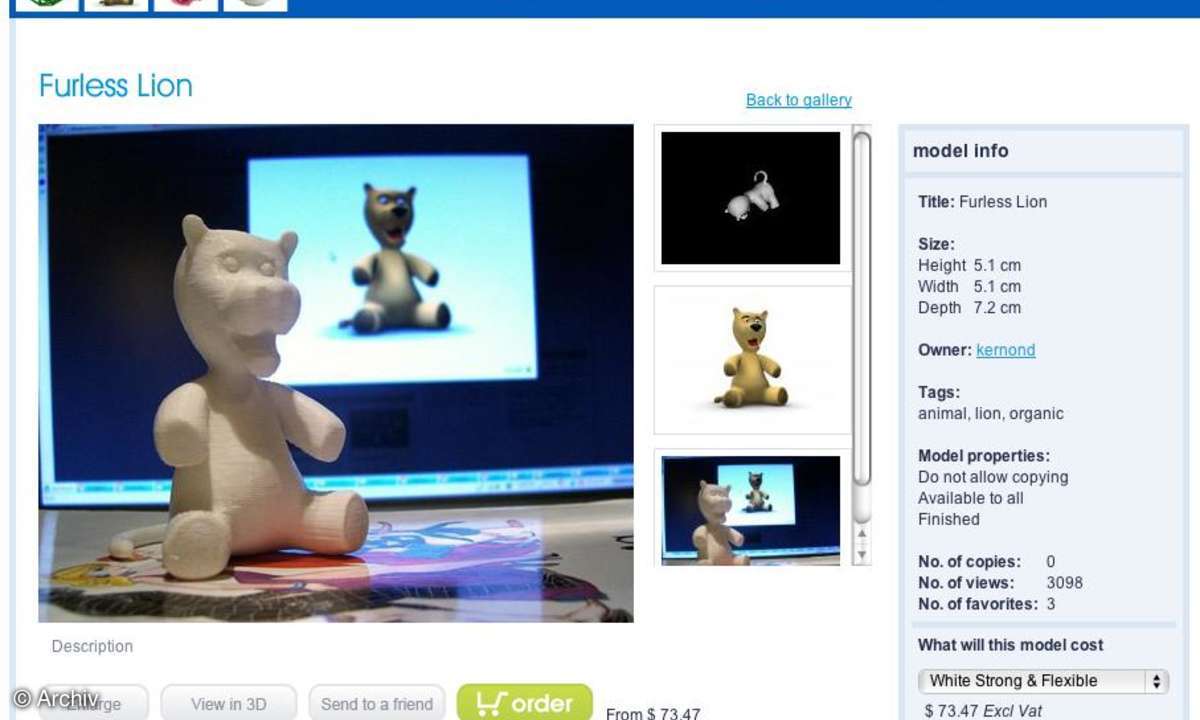 Coole Sites: shapeways.com