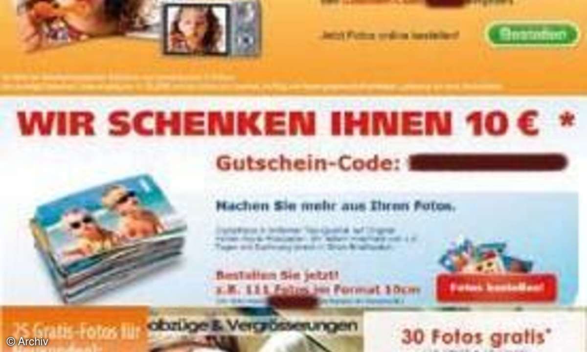 Kostenlose Digitalfoto-Abzüge