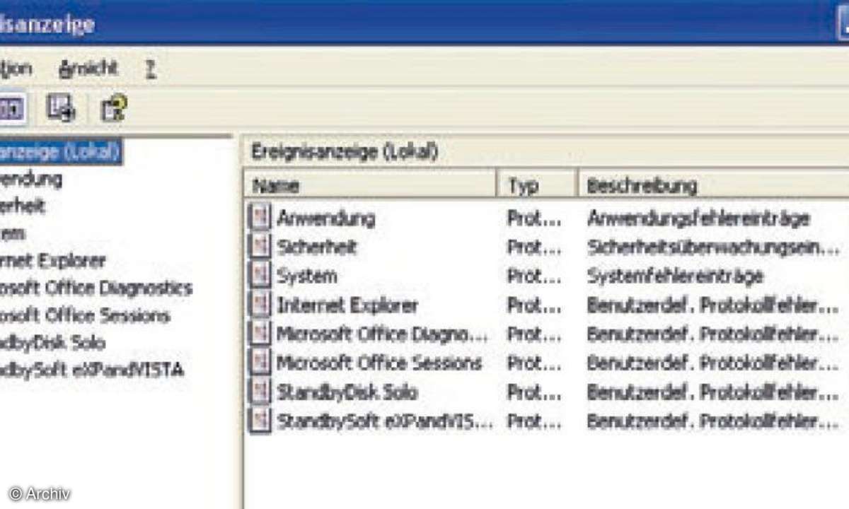 IT Professional Windows Protokolle: Windows-Fehldiagnose