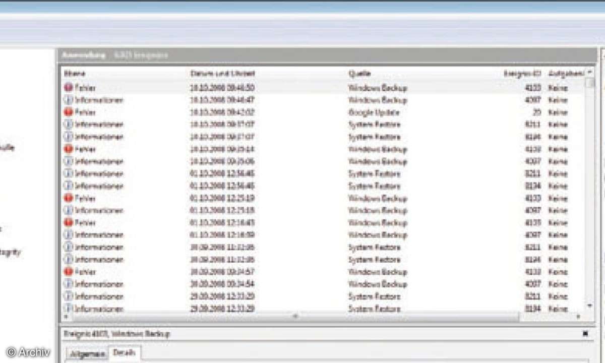 IT Professional Windows Protokolle: Windows-Fehldiagnose