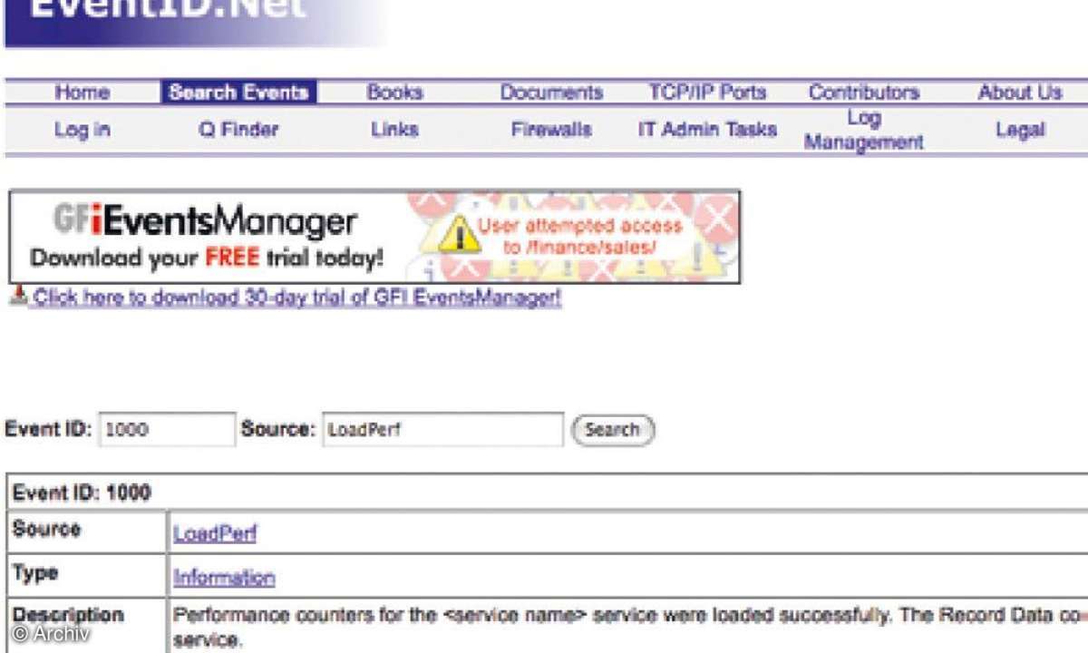 IT Professional Windows Protokolle: Windows-Fehldiagnose