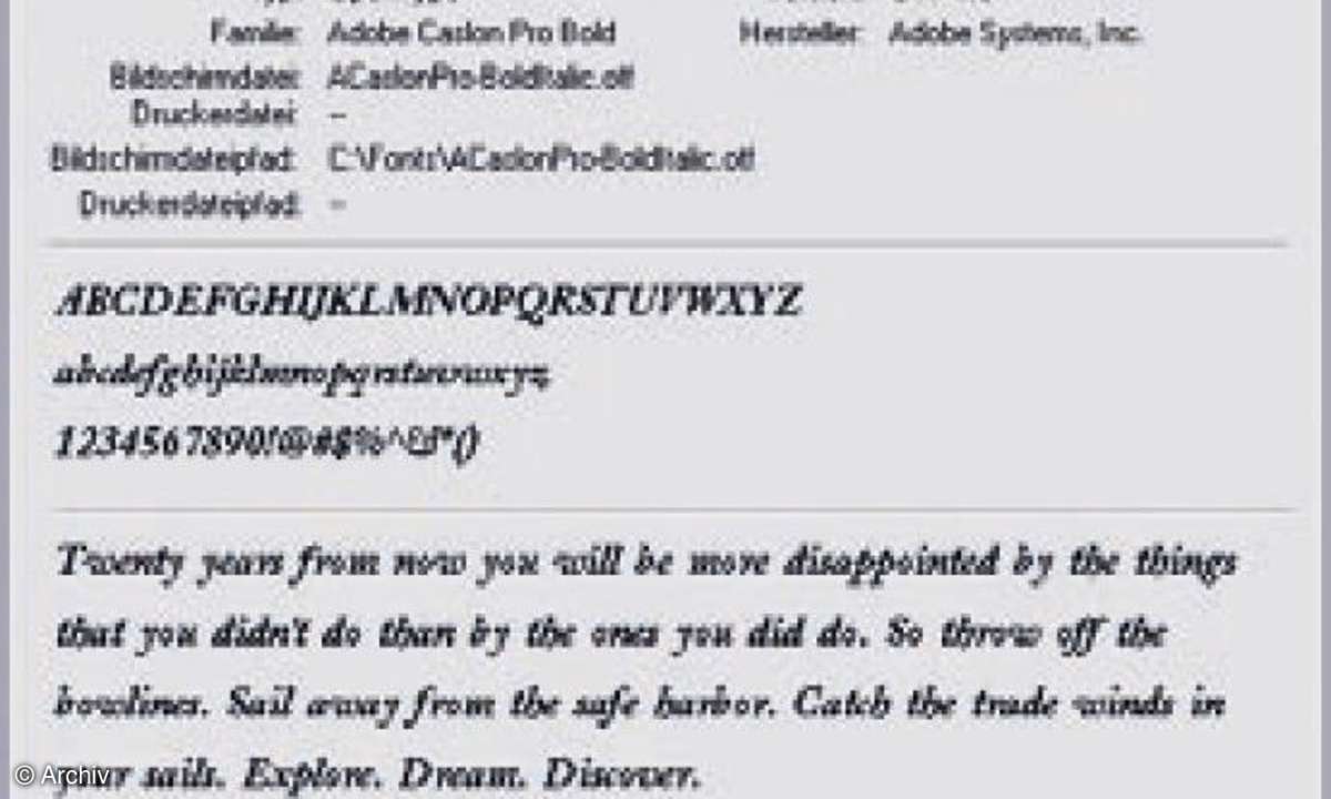 IT Professional Schriften verwalten: Fronts managen