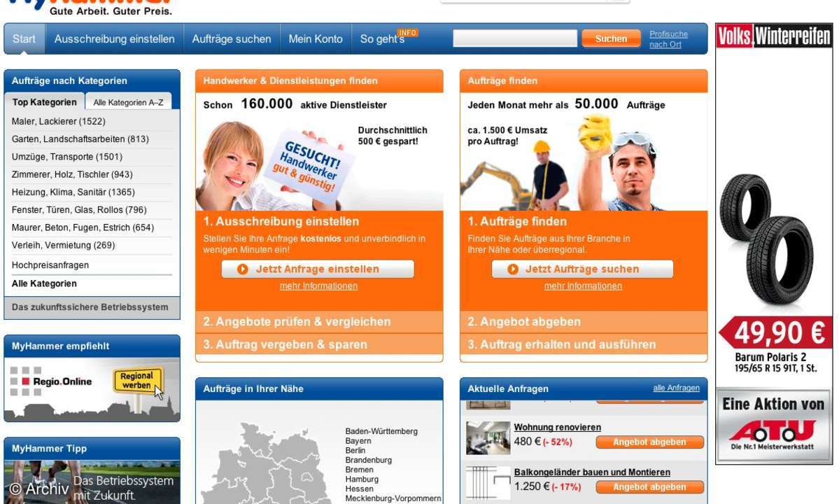 Handwerksportal MyHammer