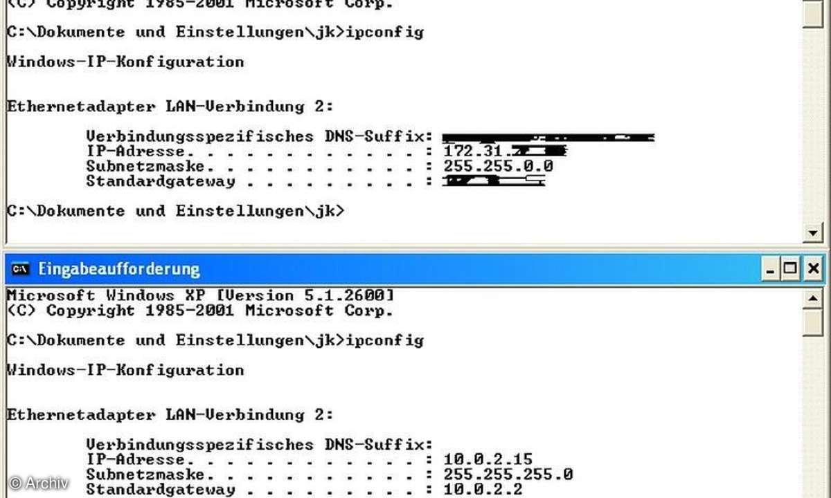 Titelthema Virtualisierung: Frische XP-Installation in 3 Sekunden starten