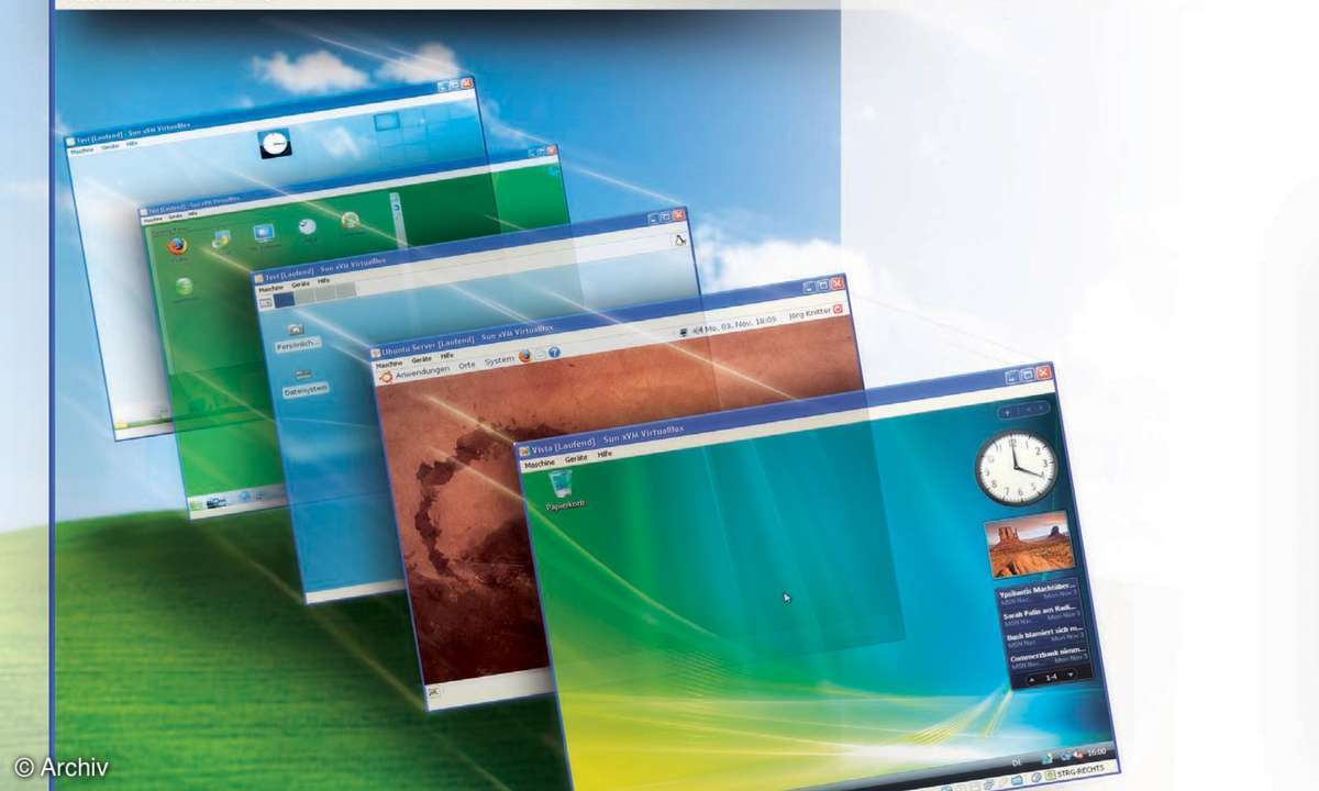 Titelthema Virtualisierung: Frische XP-Installation in 3 Sekunden starten