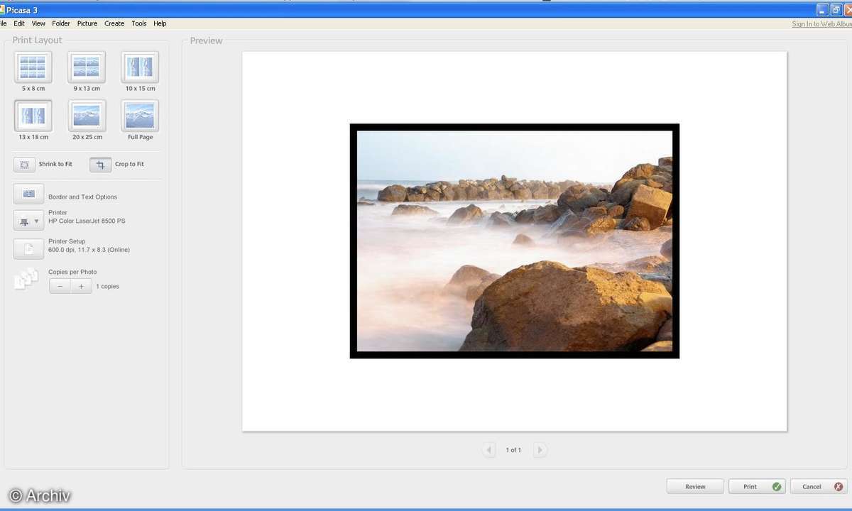 Picasa 3 ist fertig