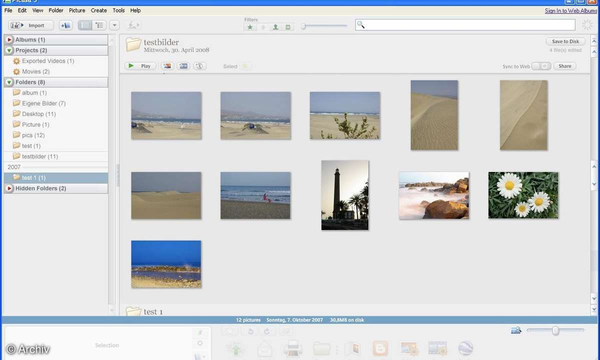Picasa 3 ist fertig