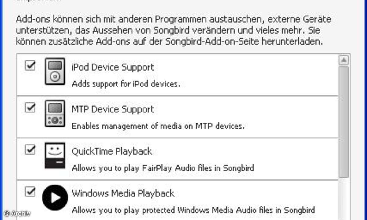 So wird Songbird installiert