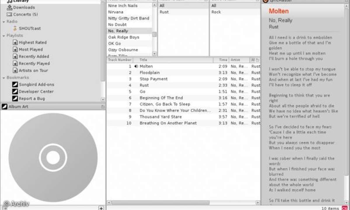 Songbird AddOns