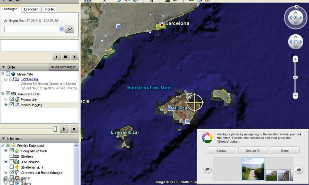 Geotagging mit Picasa und Google Earth
