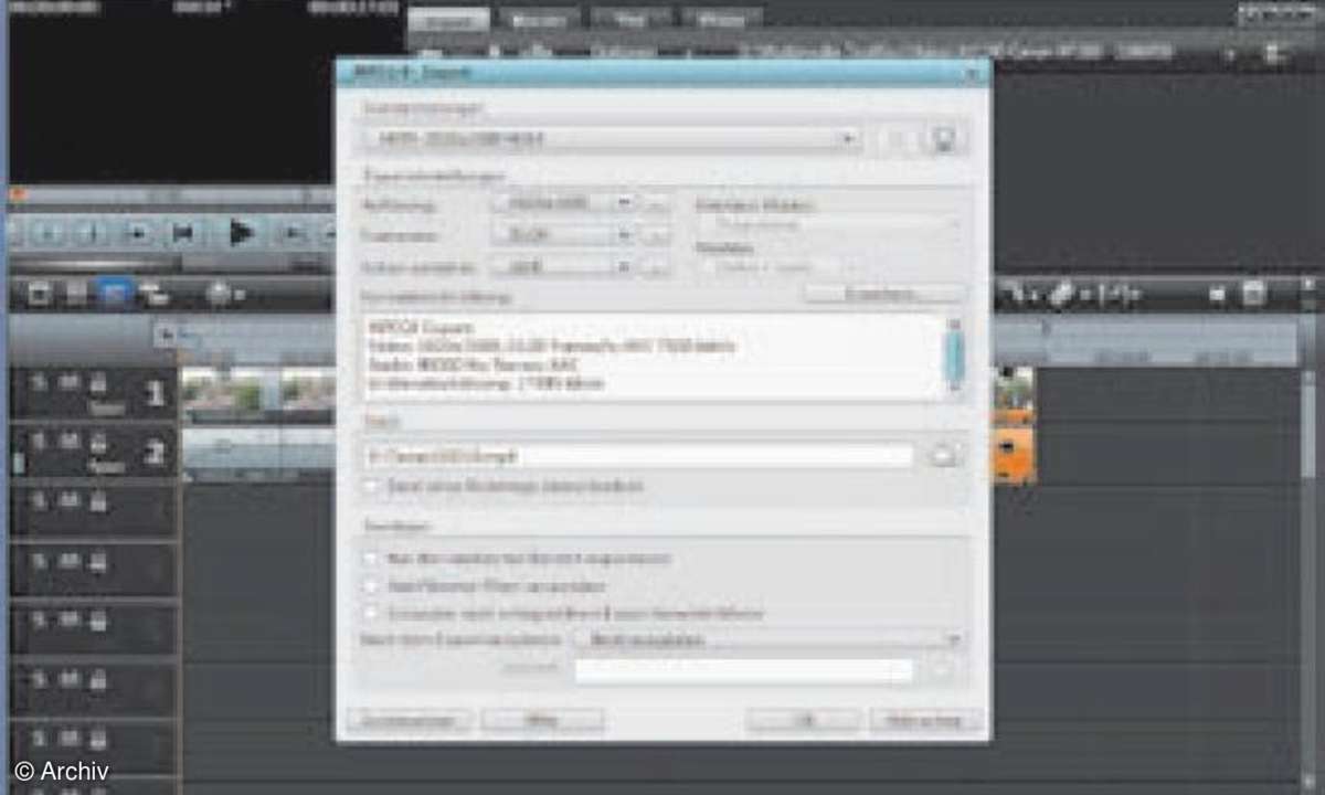 Software Smart Rendering -AVCHD-Smart-Rendering in Videoschnittprogrammen