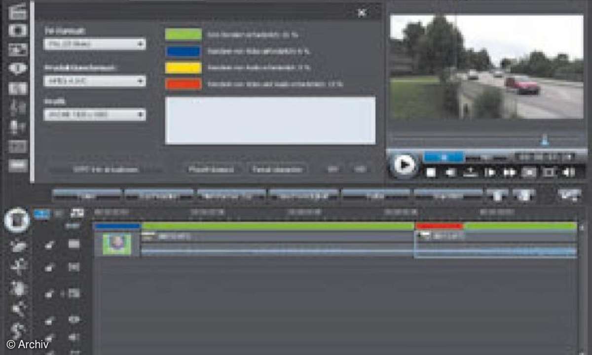 Software Smart Rendering -AVCHD-Smart-Rendering in Videoschnittprogrammen