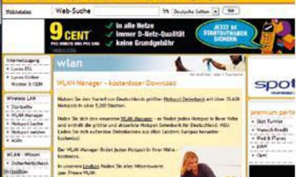 Internet-Zugang unterwegs