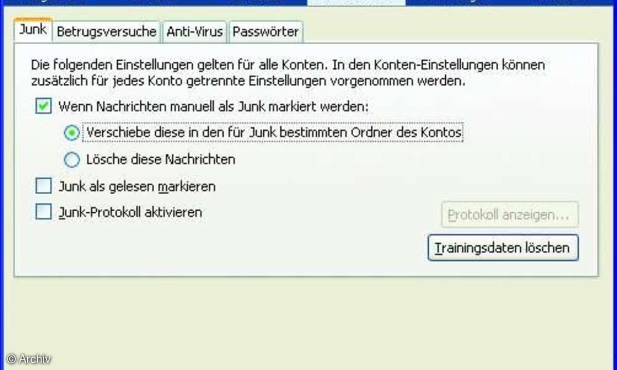 Spamkiller und Wegwerf-Mails