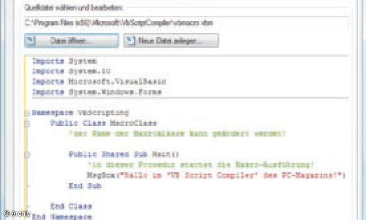 IT Professional VB 2008: Script Compiler für Visual Basic 2008