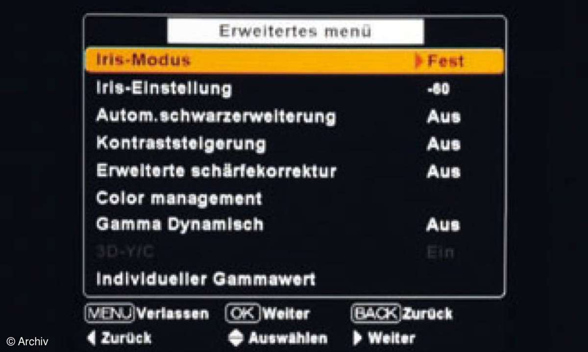 Test TV & Beamer: Beamer