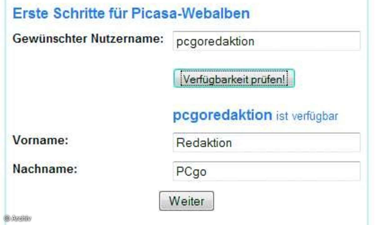Fotoalben im Web