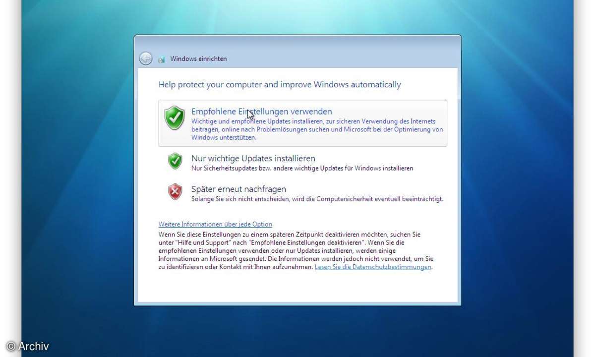 Windows 7 beta installieren