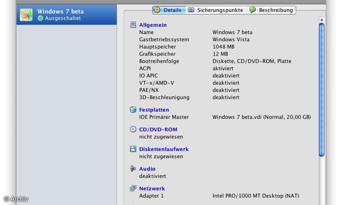 Windows 7 beta installieren