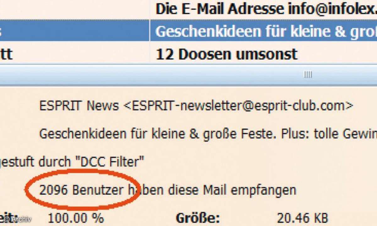 Titelthema Kommunikation: Massnahmen gegen unerwünschte Mails