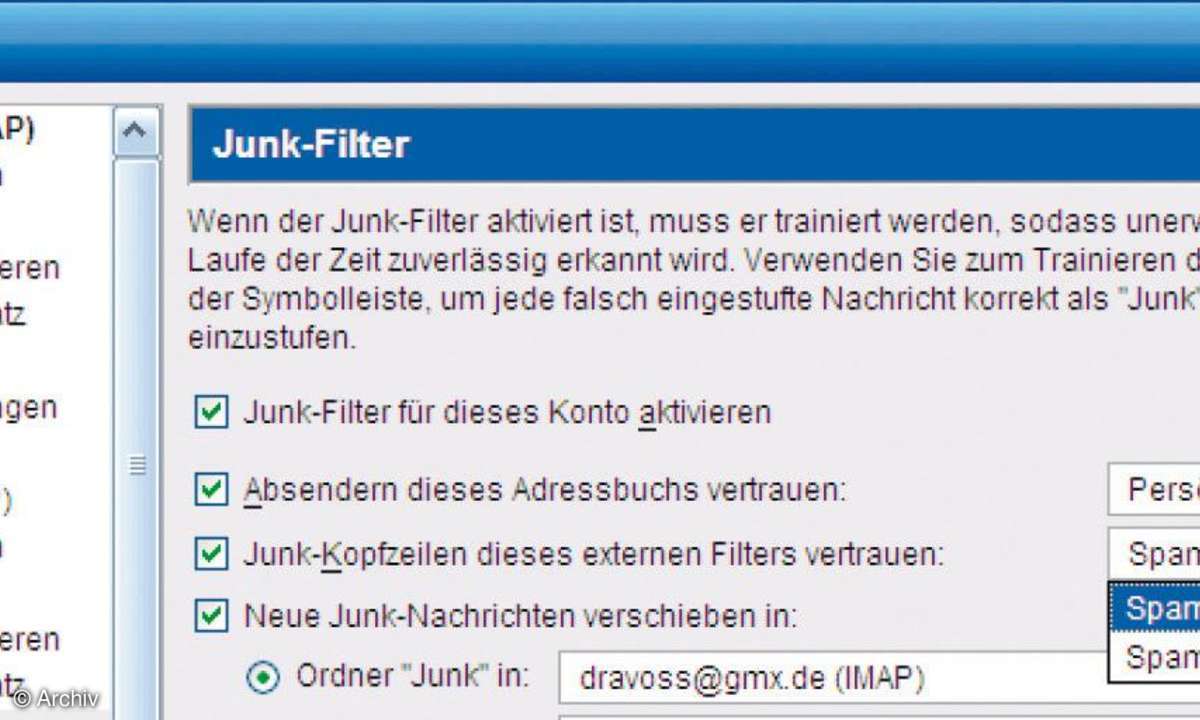 Titelthema Kommunikation: Massnahmen gegen unerwünschte Mails