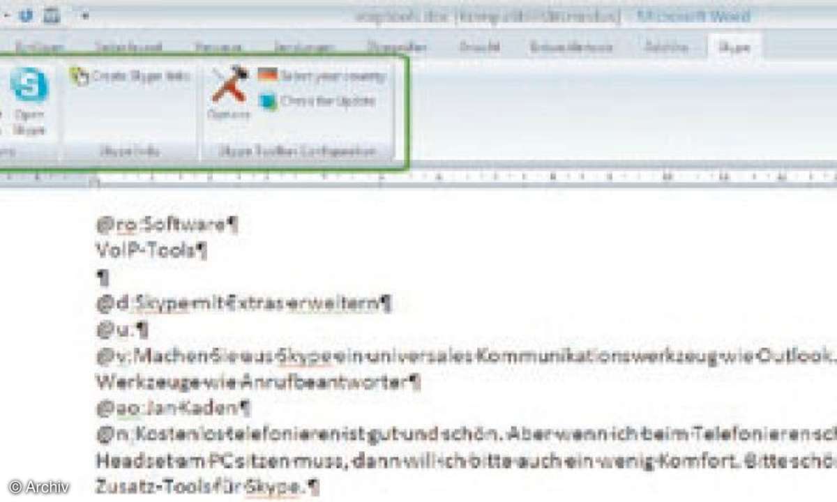 Titelthema Kommunikation: Skype mit Extras erweitern