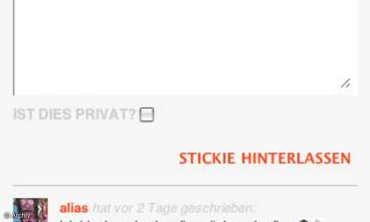 Aupeo.de: Stickies