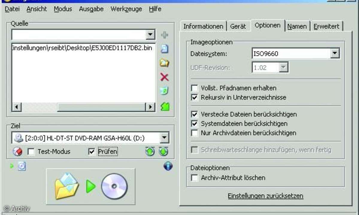 Blu-ray Fokus