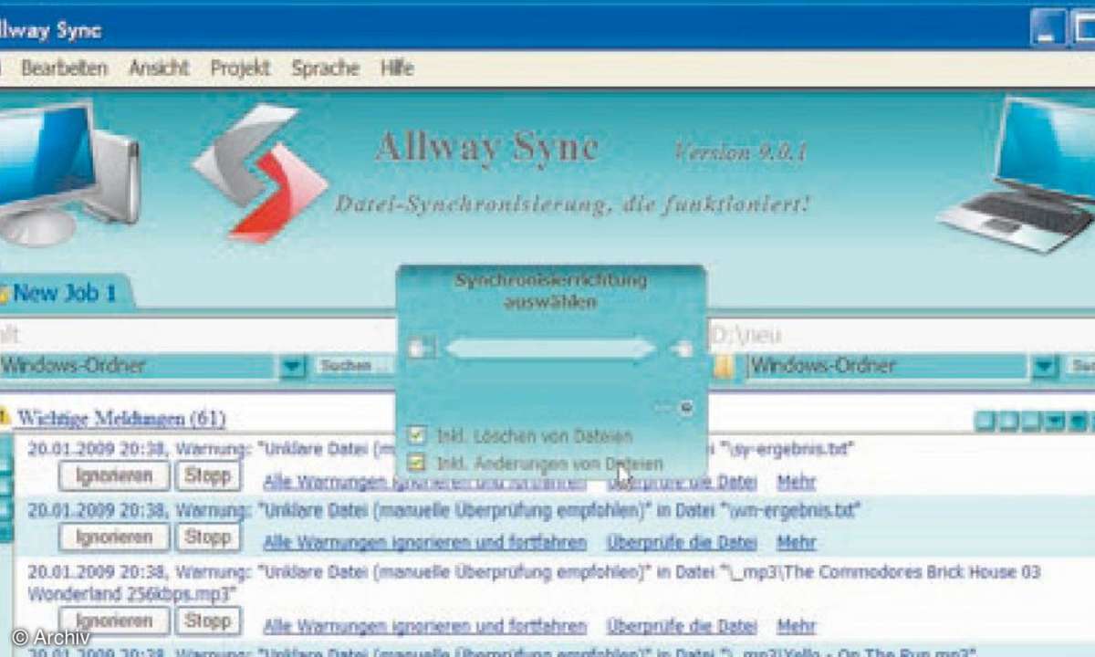 Dateien Abgleichen