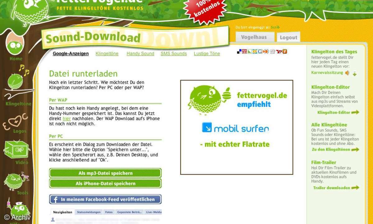 Coole Sites: Mobile Spezial