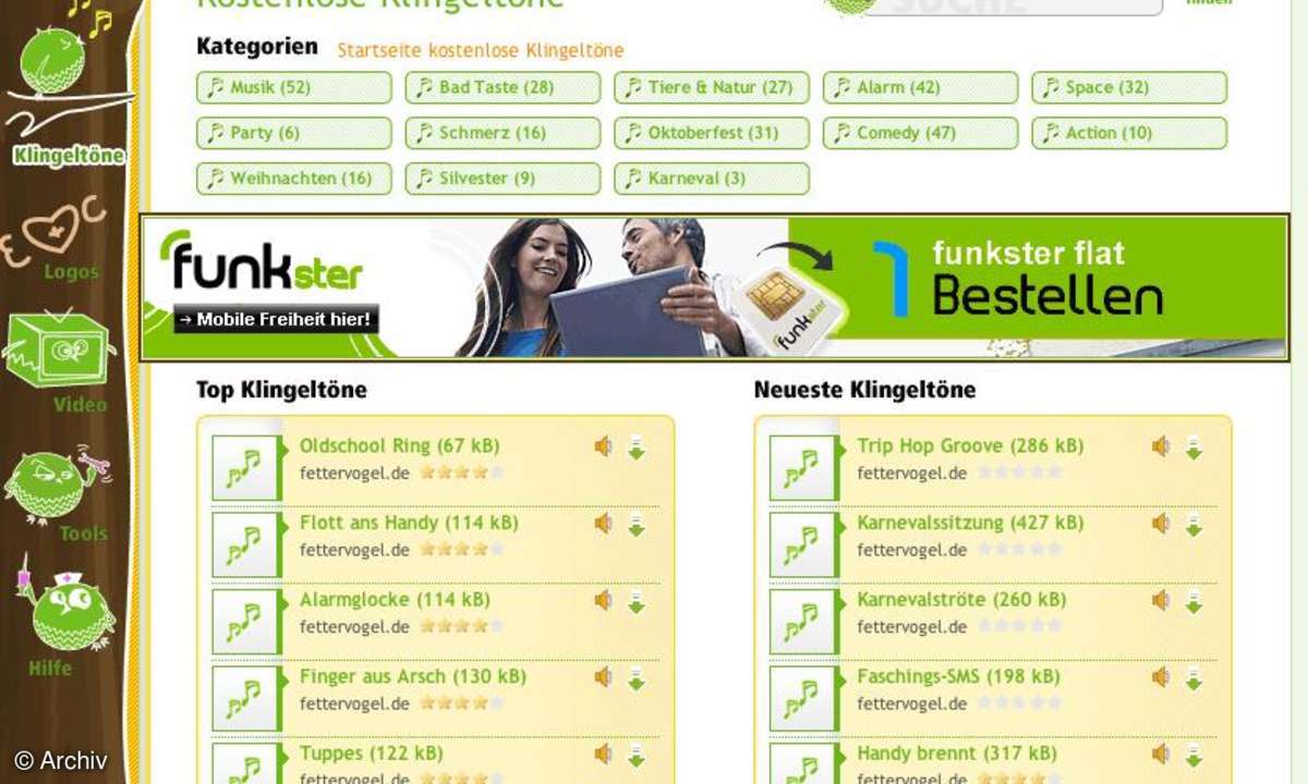 Coole Sites: Mobile Spezial