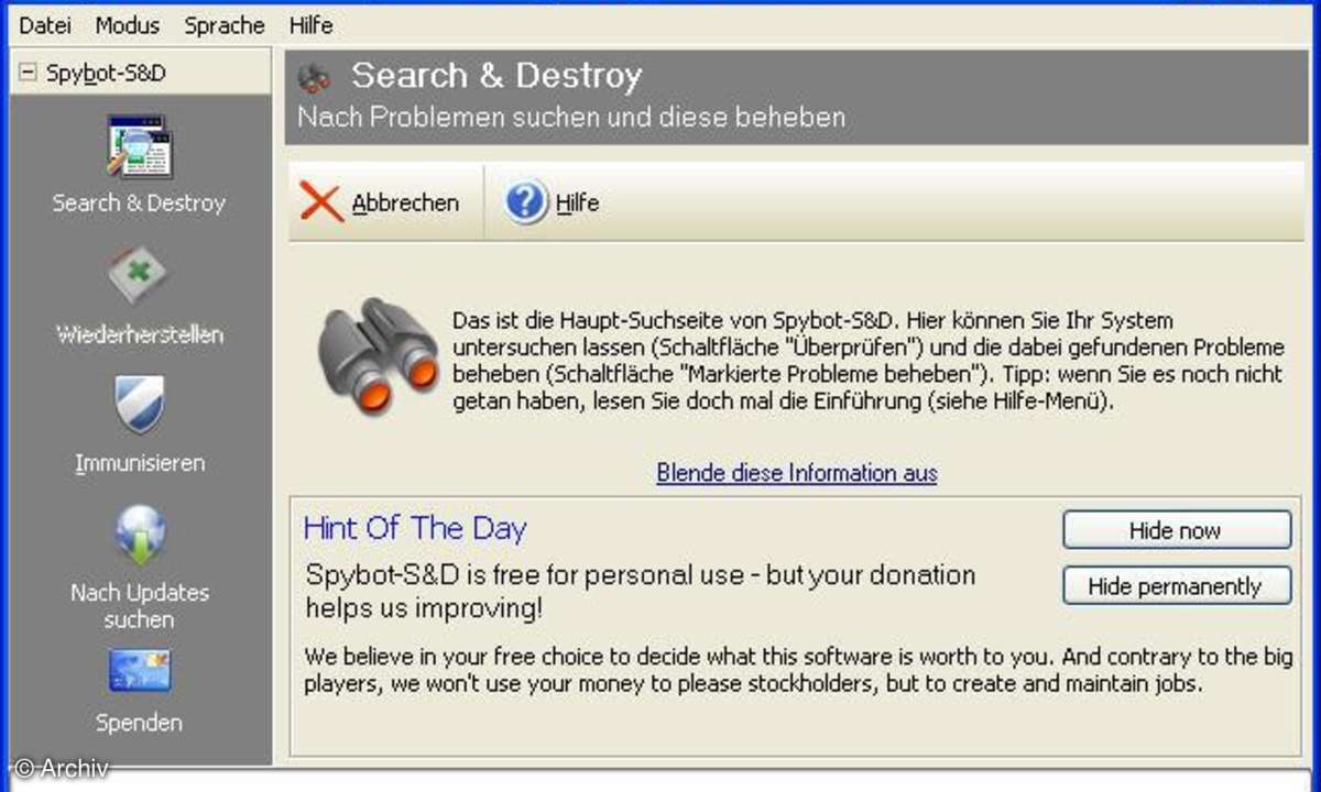 Spybot Search & Destroy