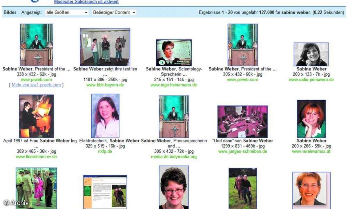 Personensuche im Web