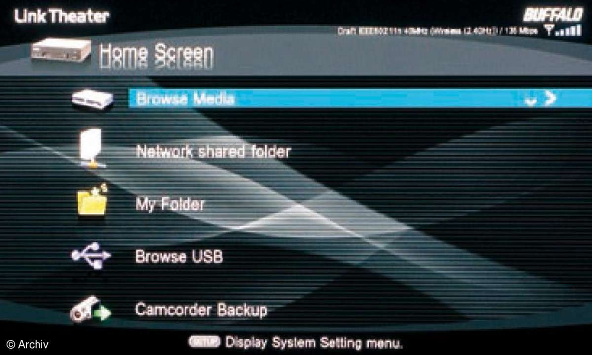 Test Video: Netzwerk-Media-Receiver