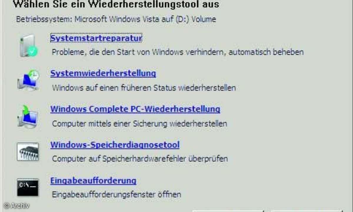 Systemwiederherstellung