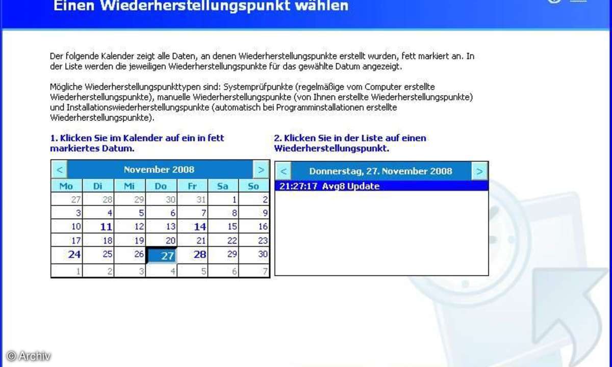 Systemwiederherstellung