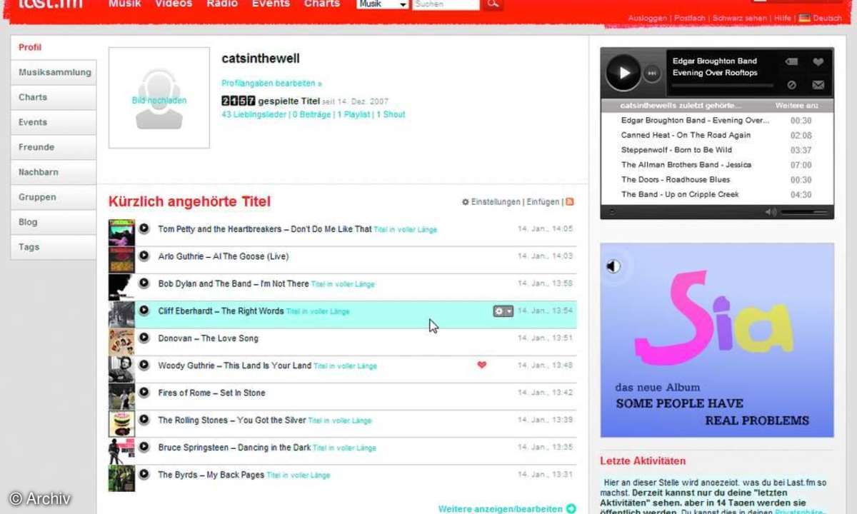 Aktuelle Top-Hits mit einem Klick