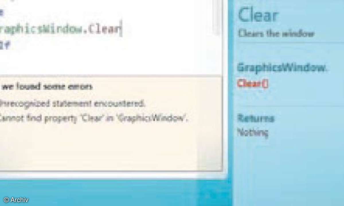 Junioren-einsteiger bei Small Basic