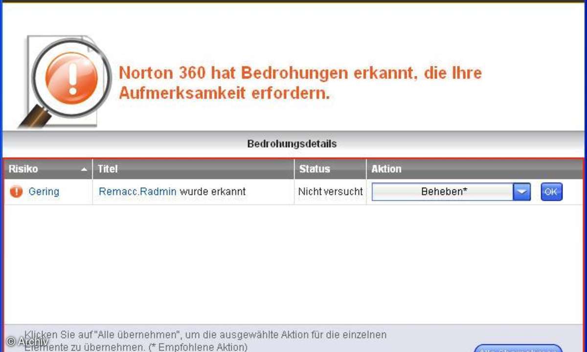 Norton 360 Version 3.0: Virenscanner