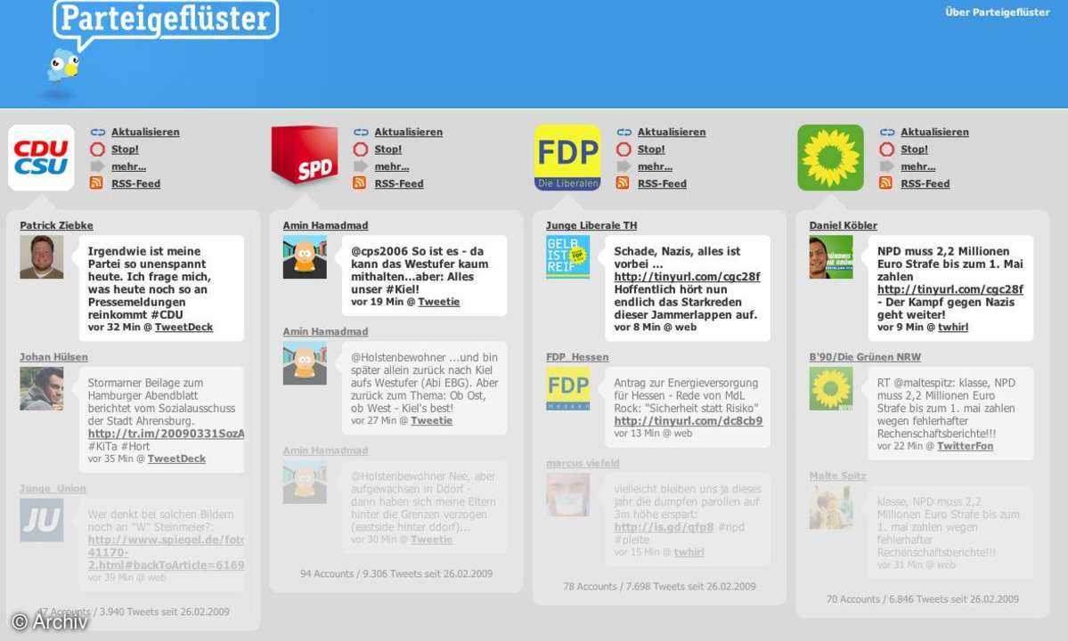 Coole Sites: Politgeflüster im Web 2.0