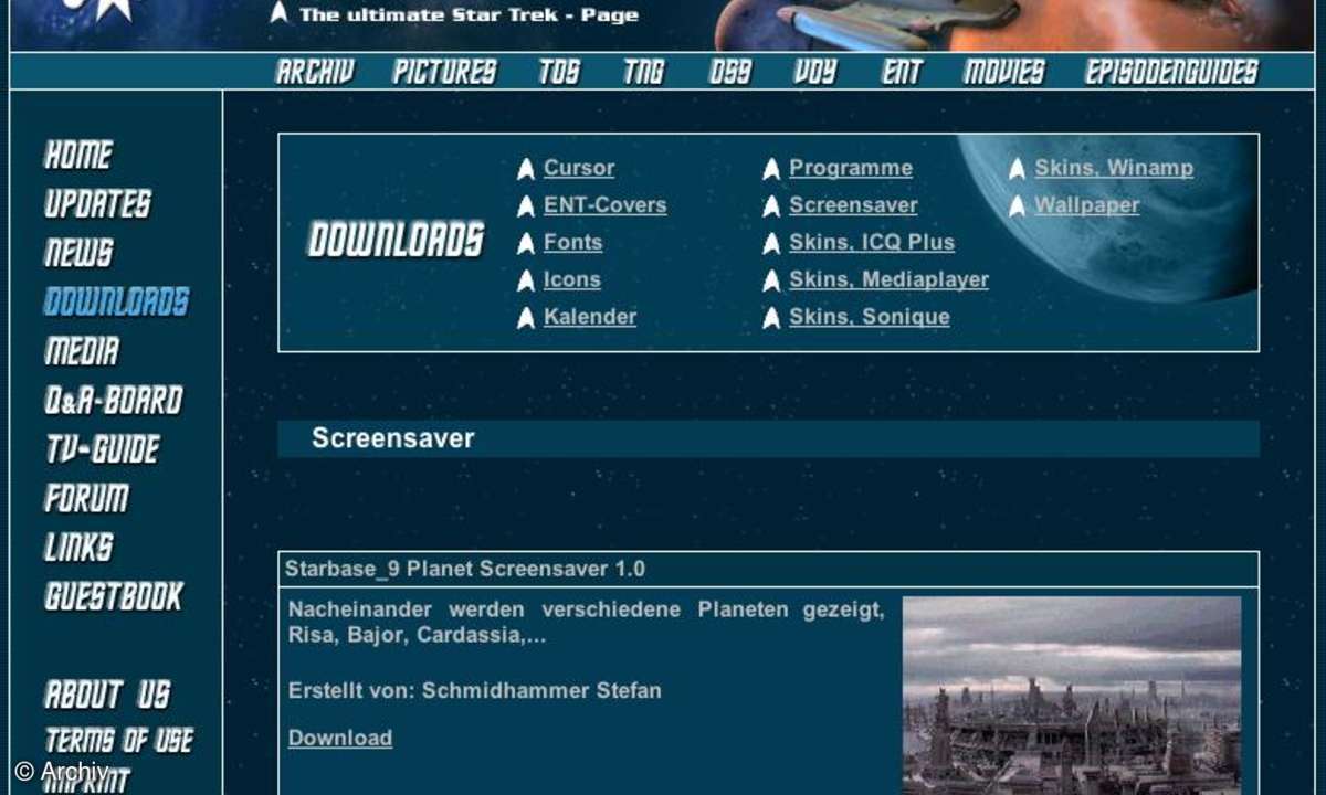 Coole Sites: Star Trek Spezial