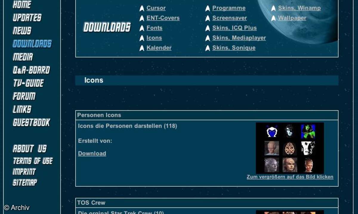 Coole Sites: Star Trek Spezial