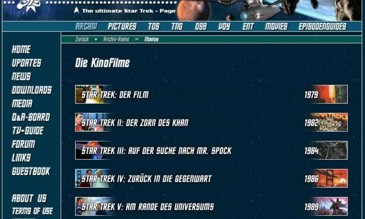 Coole Sites: Star Trek Spezial