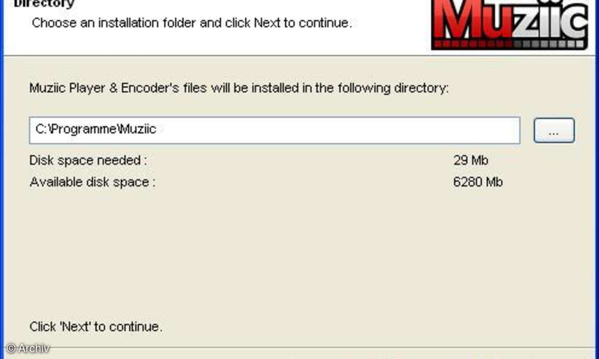 Muziic: Installation